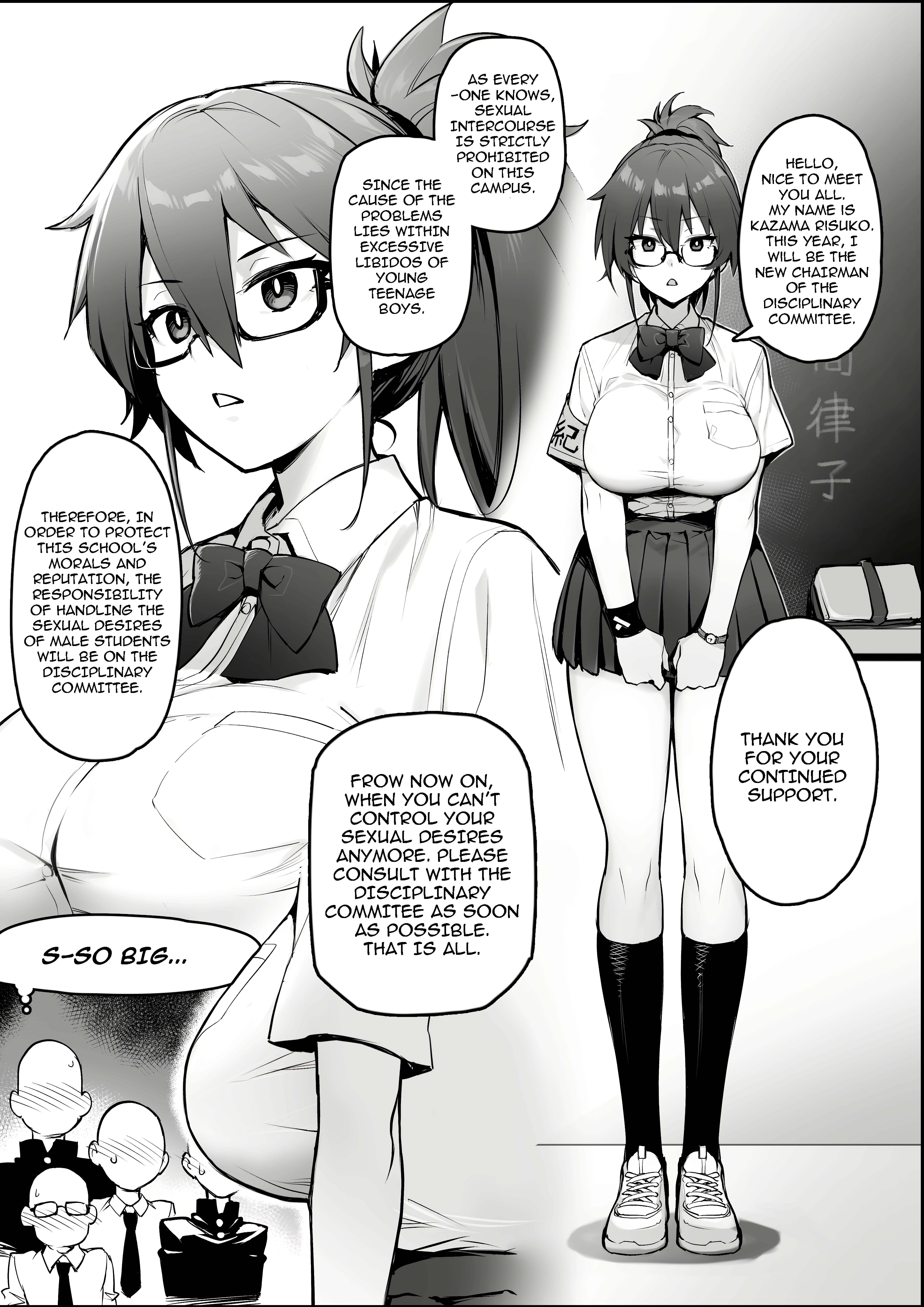 Rumor Has It That The New Chairman of Disciplinary Committee Has Huge Breasts porn comic picture 2