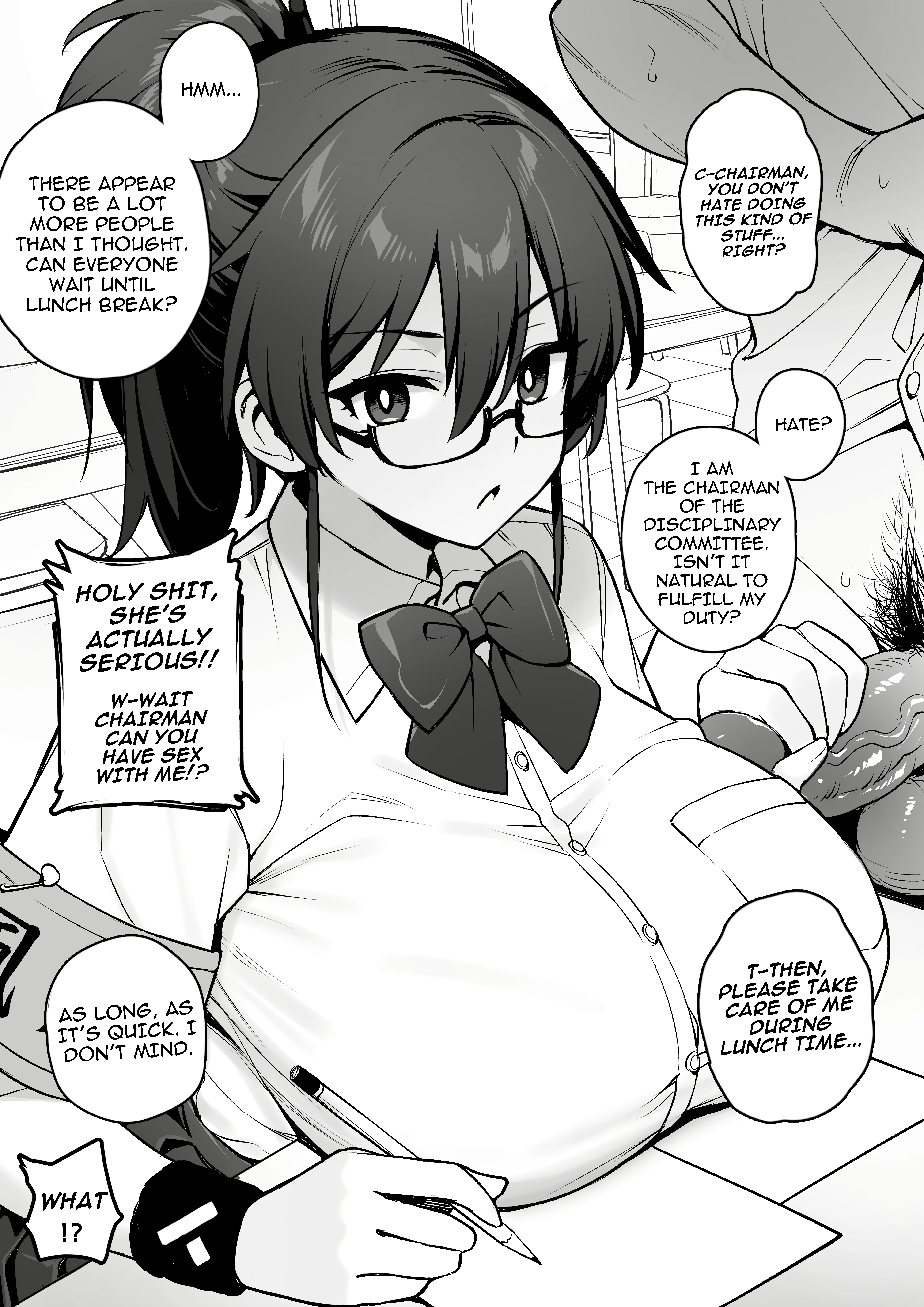 Rumor Has It That The New Chairman of Disciplinary Committee Has Huge Breasts porn comic picture 3