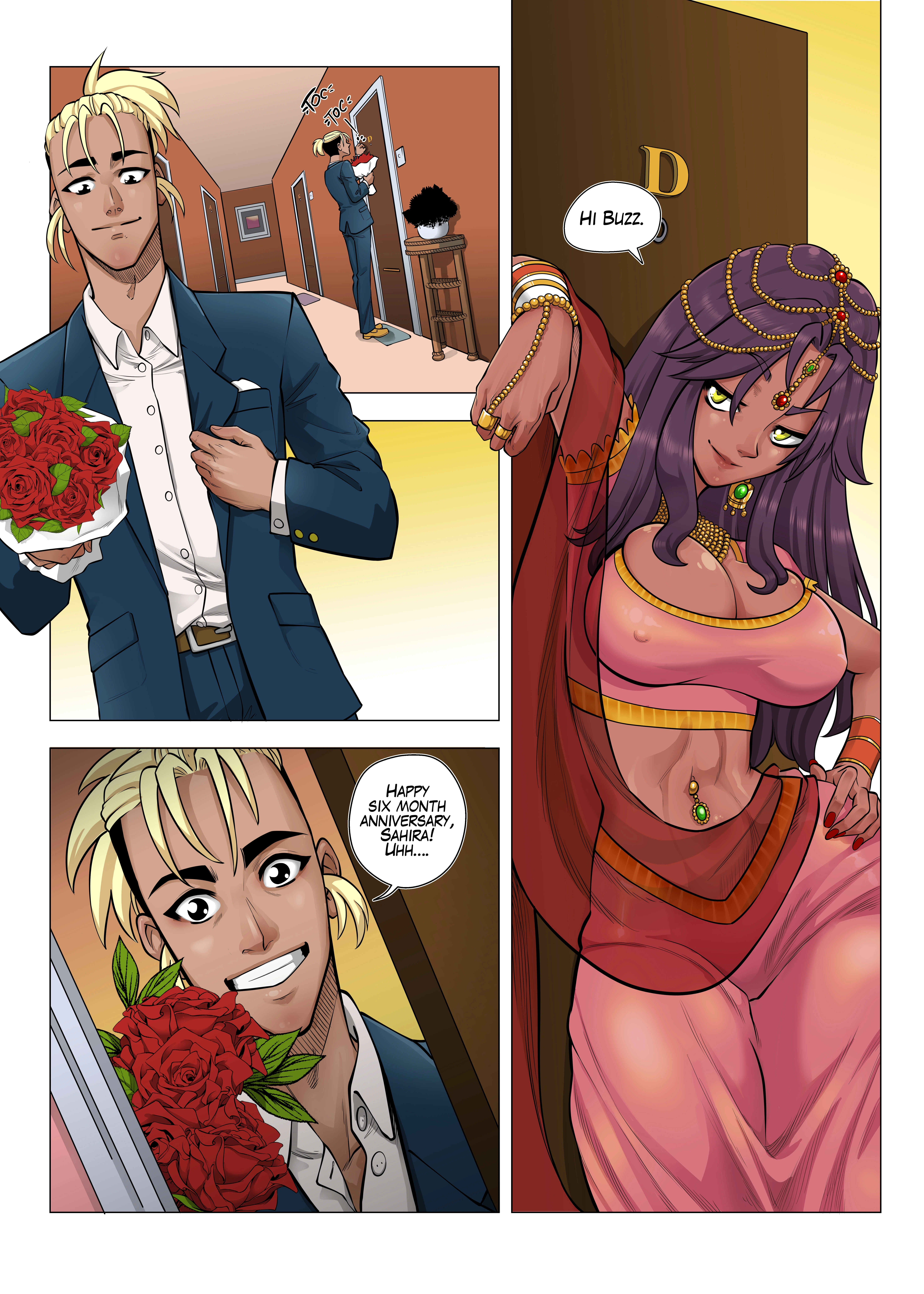 Sahira x Buzz porn comic picture 2