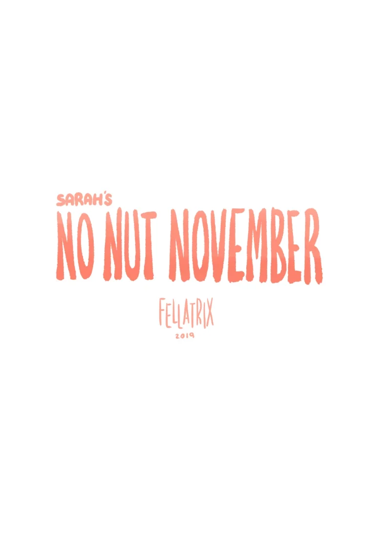 Sarah's No Nut November porn comic picture 1