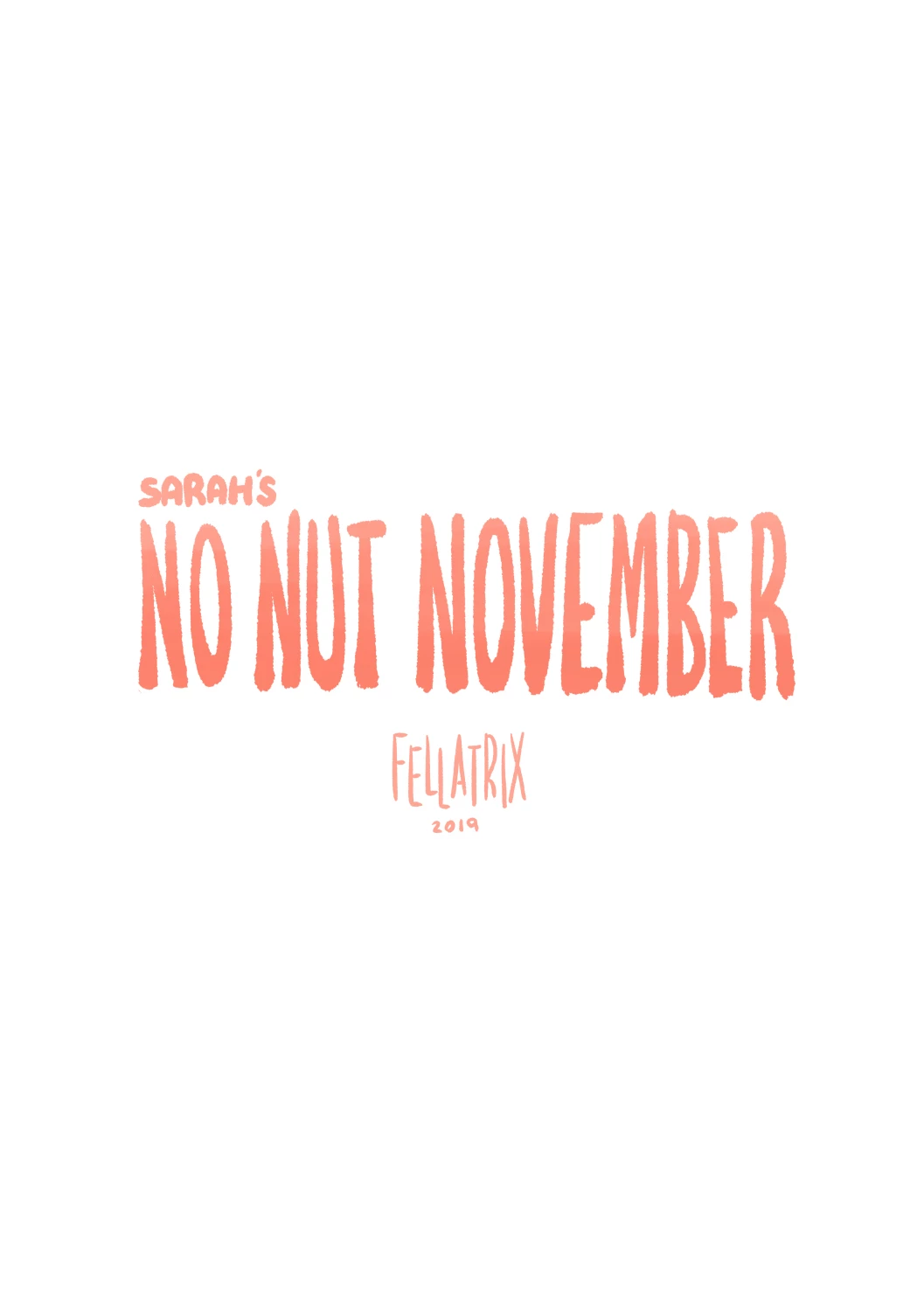 Sarah's No Nut November porn comic picture 1
