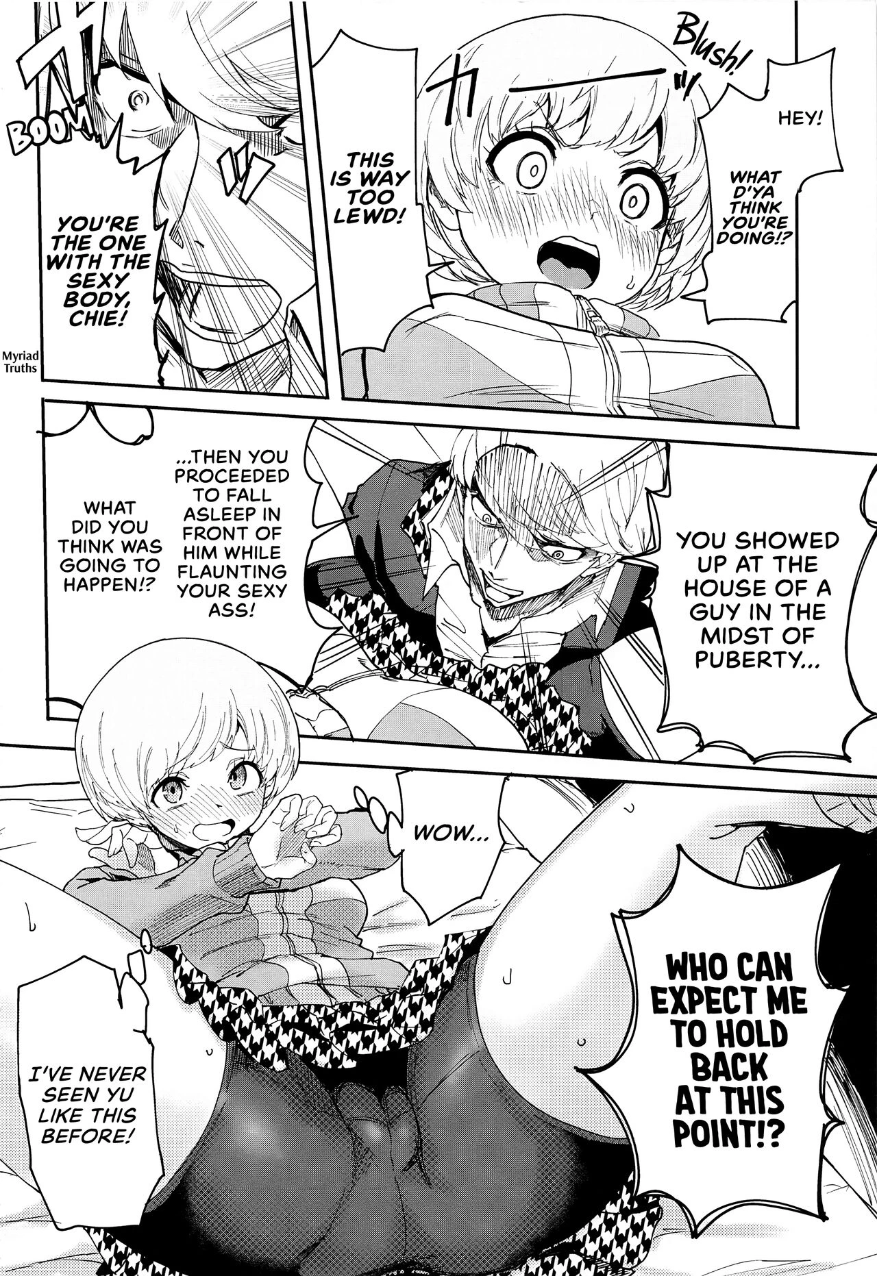 Satonaka Chie's Punishment - Test Study Edition porn comic picture 9