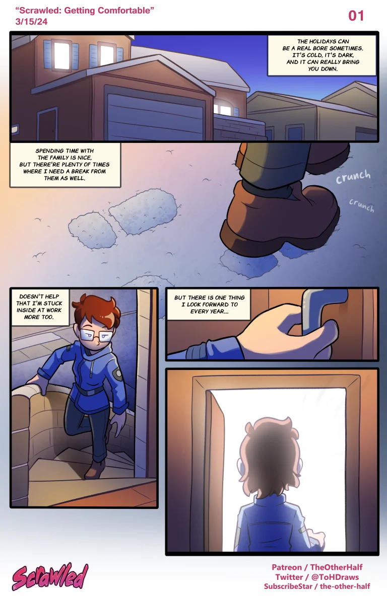 Scrawled 4: Getting Comfortable porn comic picture 1