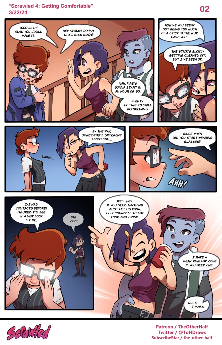 Scrawled 4: Getting Comfortable porn comic picture 2