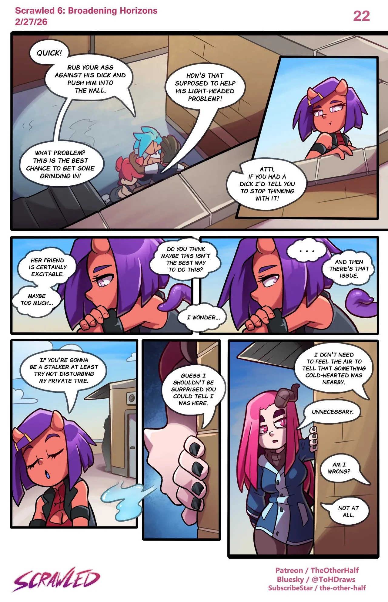 Scrawled 6: Broadening Horizons porn comic picture 23
