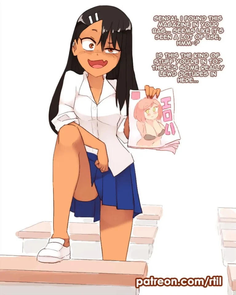 Senpai's Naughty Secret (Tanline Edit) porn comic picture 1