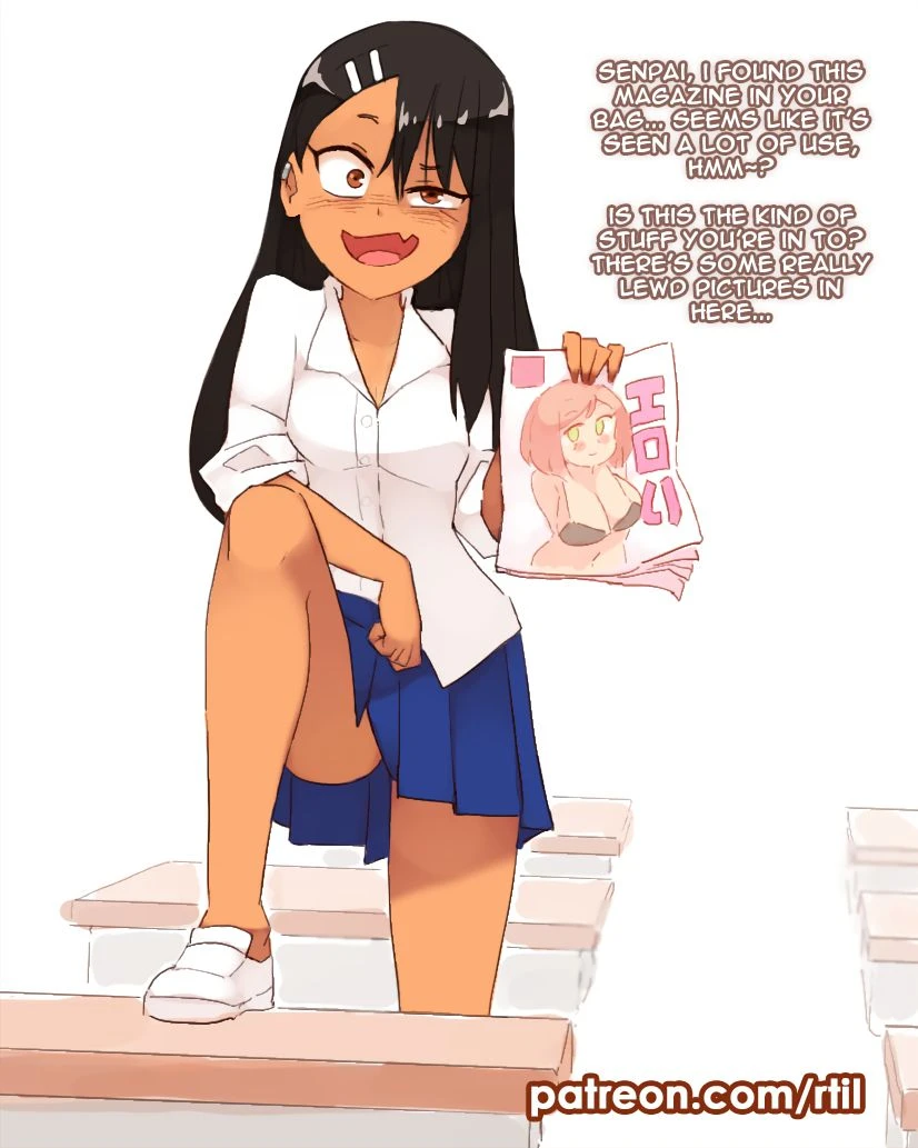 Senpai's Naughty Secret (Tanline Edit) porn comic picture 1