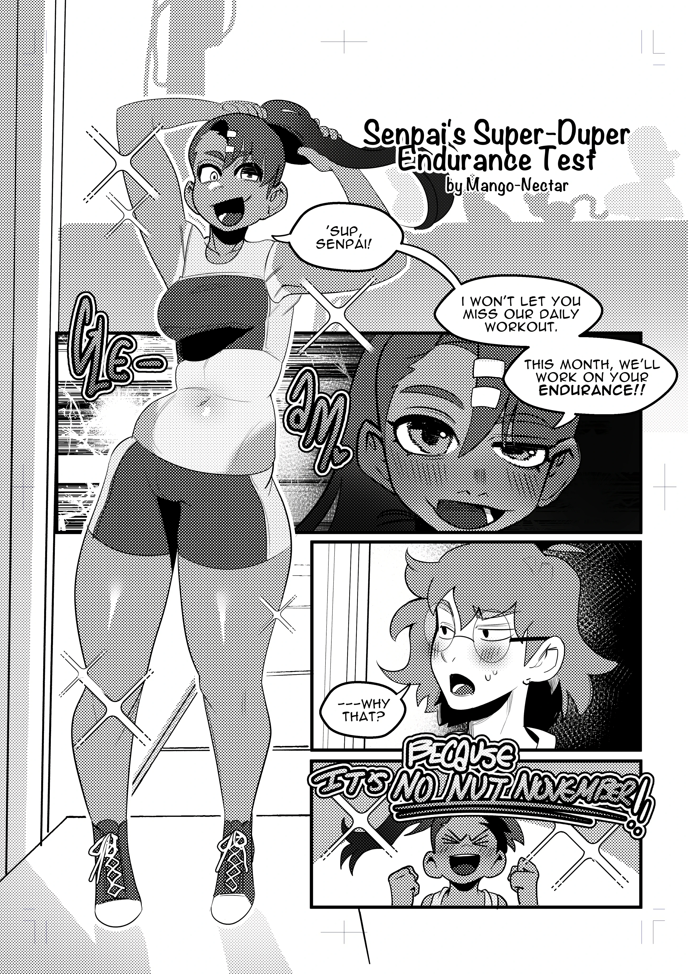 Senpai's Super-Duper Endurance Test porn comic picture 2
