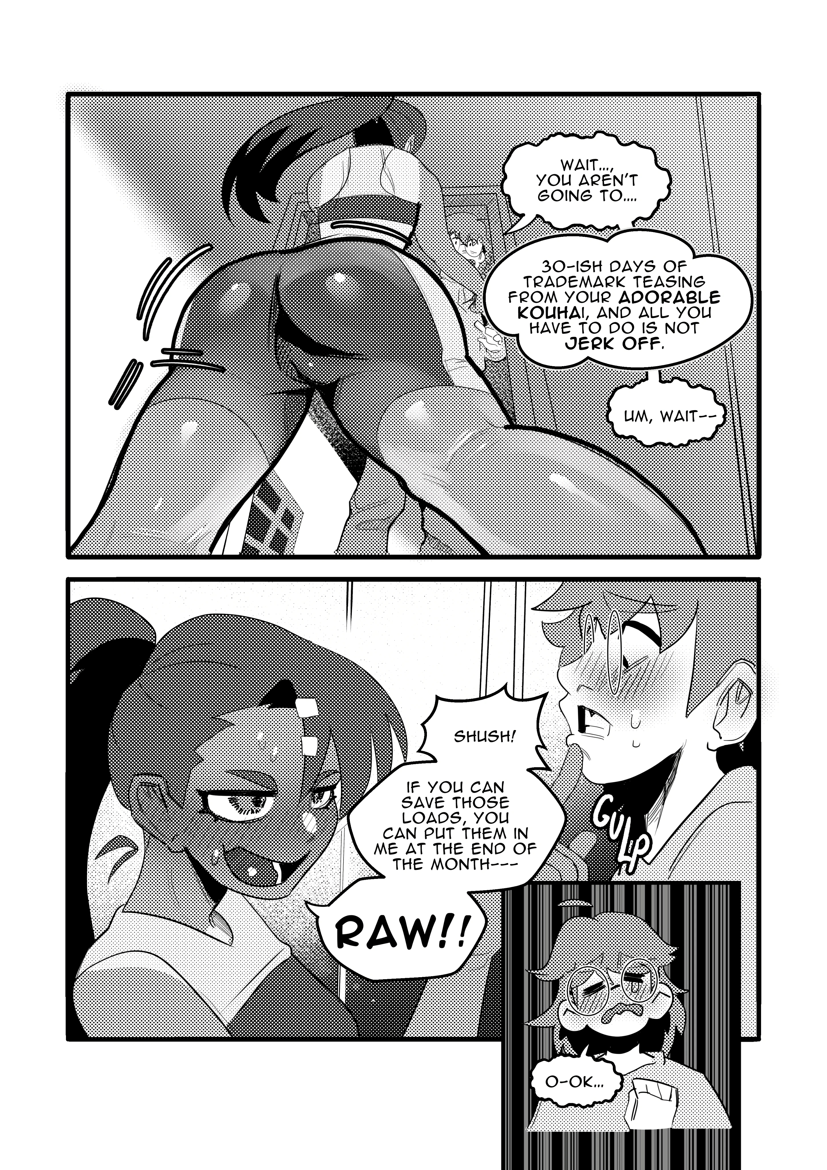 Senpai's Super-Duper Endurance Test porn comic picture 3