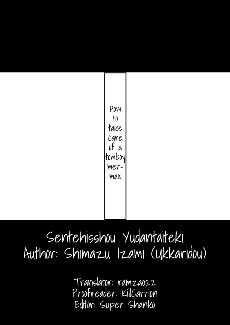 Sentehisshou Yudantaiteki | How to Take Care of a Tomboy Mermaid 1 porn comic picture 2
