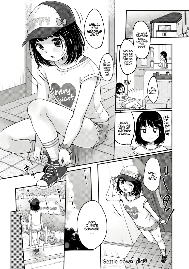 Settle down, dick! porn comic picture 1