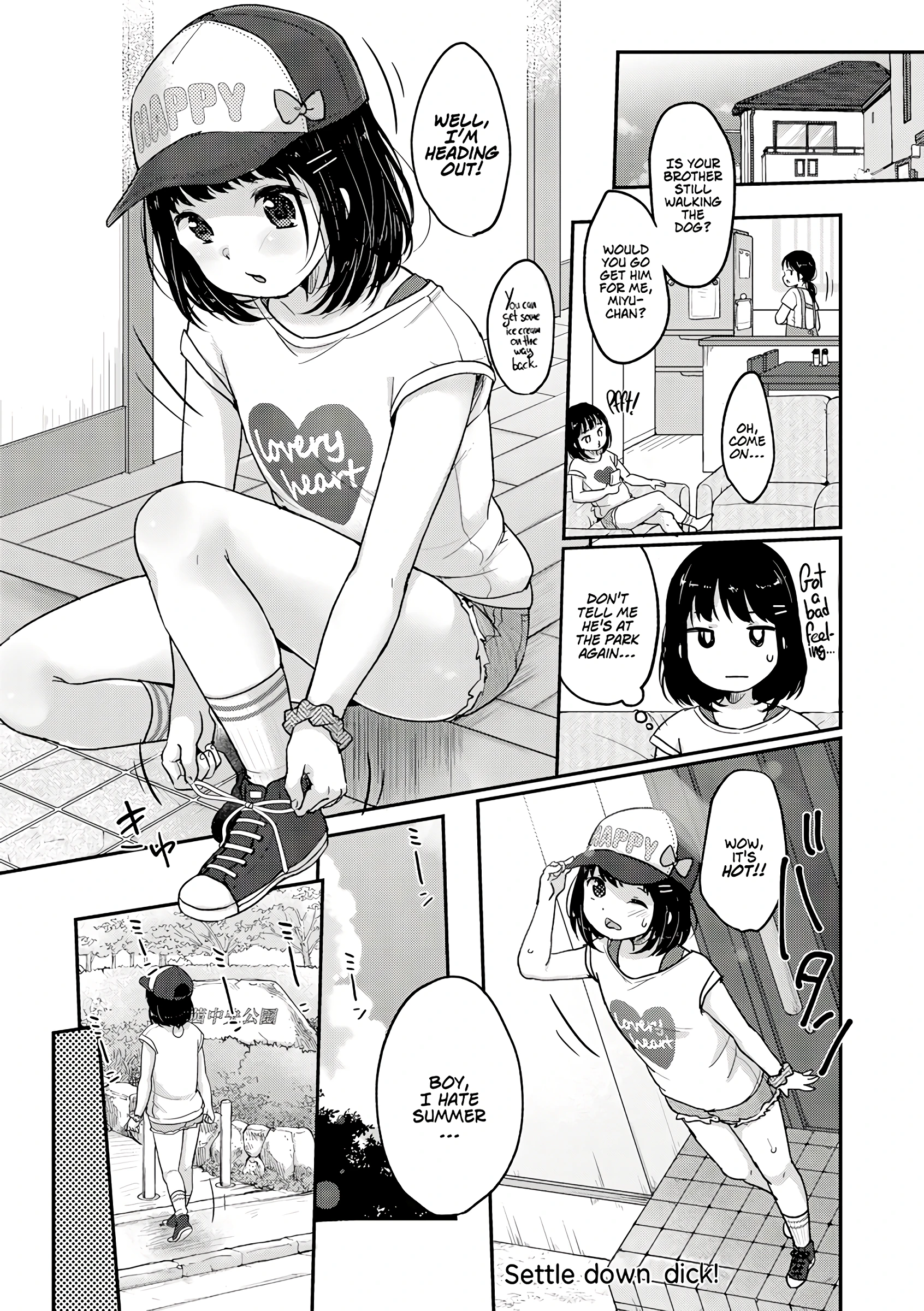 Settle down, dick! porn comic picture 1