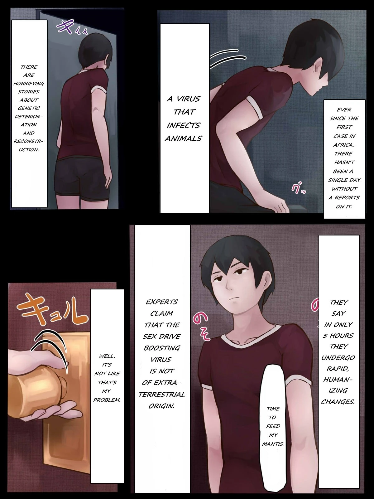 Sex with Mantis Girl -Report of Humanizer Virus Infection- | Kamakiri to Sex -Hito-ka Virus Kansen Houkoku Kiroku- porn comic picture 3