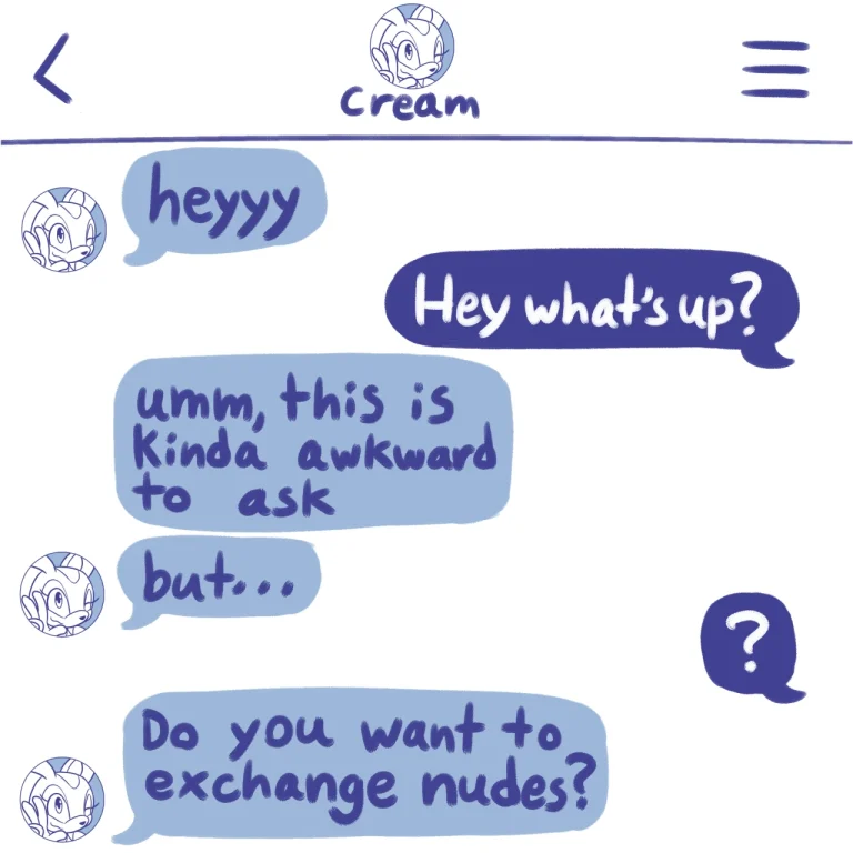 Sexting Cream porn comic picture 3