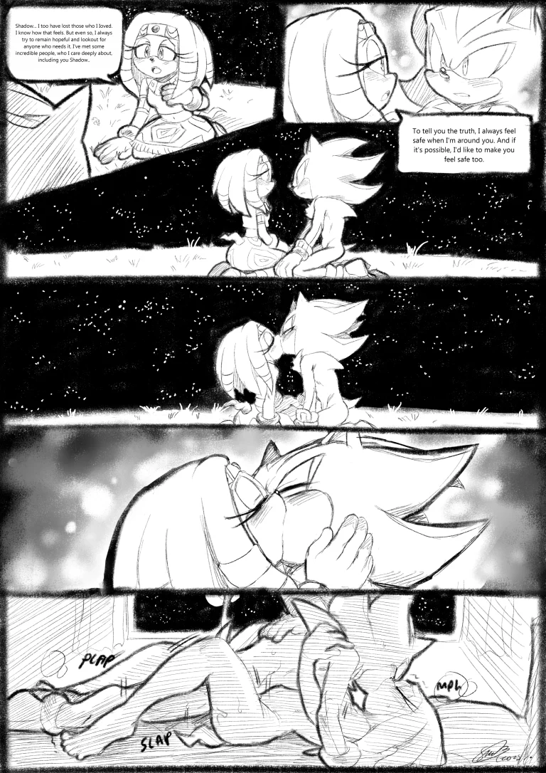 Shadow & Tikal porn comic picture 3