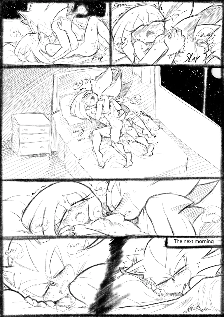 Shadow & Tikal porn comic picture 5