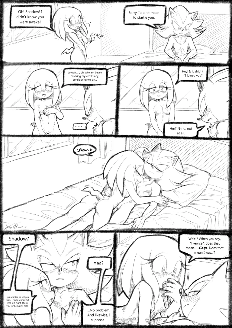 Shadow & Tikal porn comic picture 7