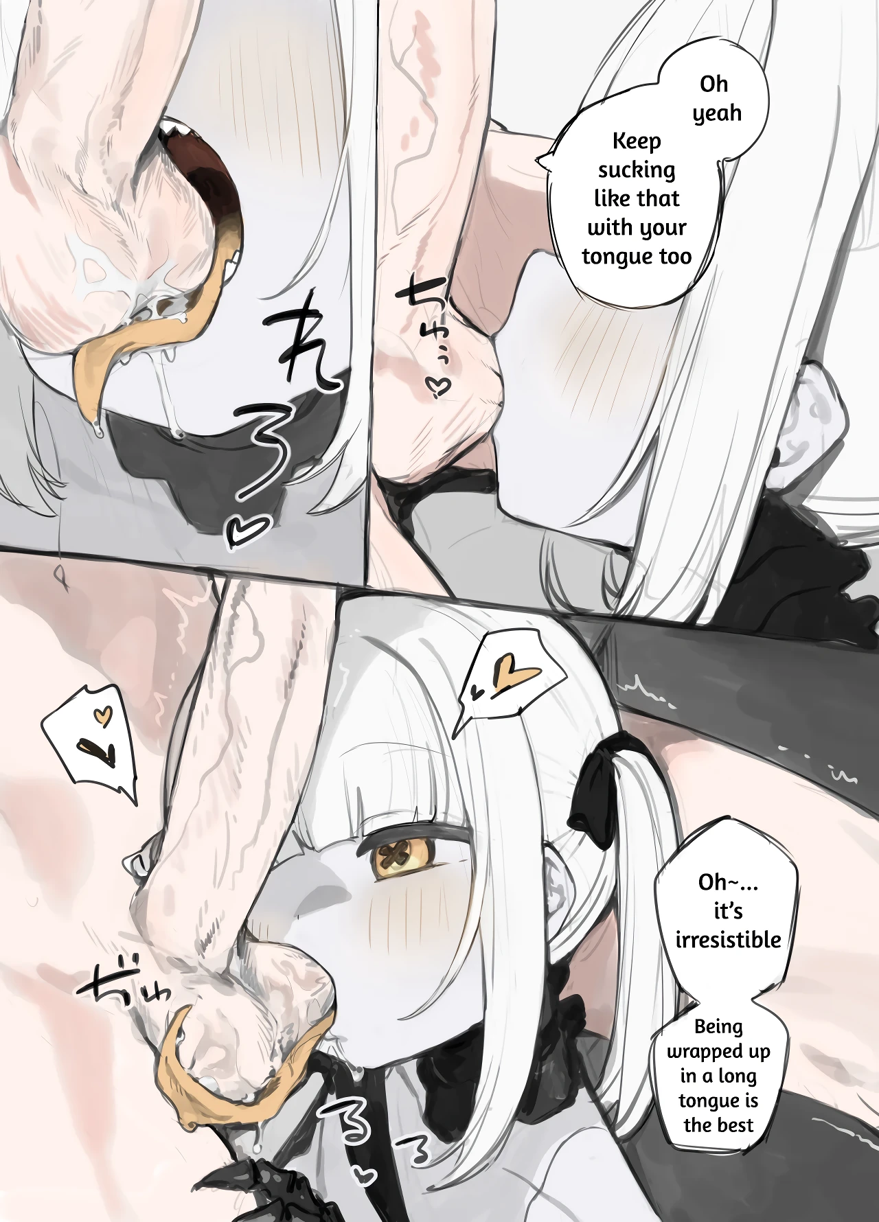 Sharp Teeth and Long Tongue Ein-chan's Mouth porn comic picture 4
