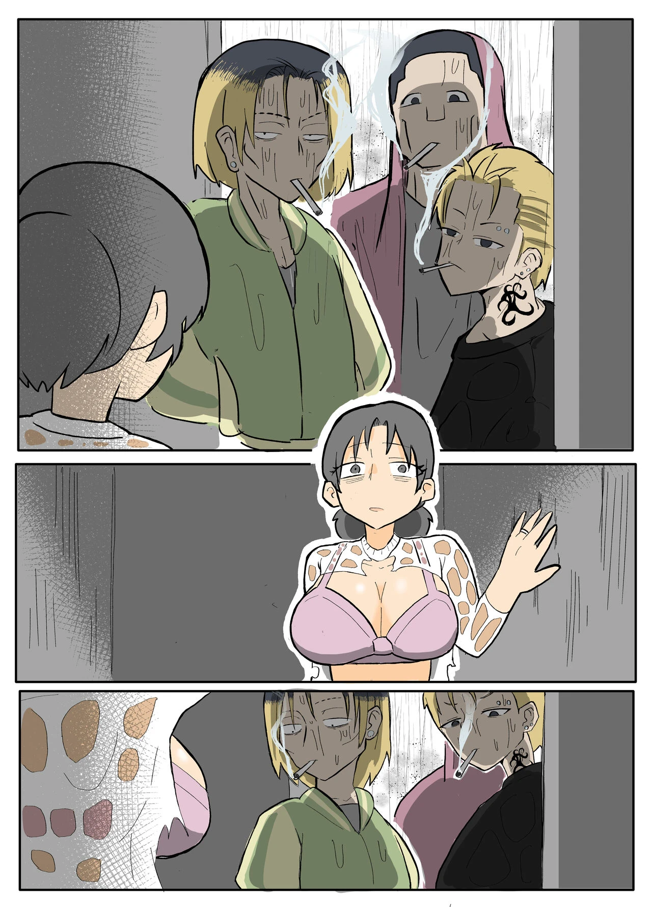 She Who Wears a See Through Shirt Takes Shelter from the Rain porn comic picture 11
