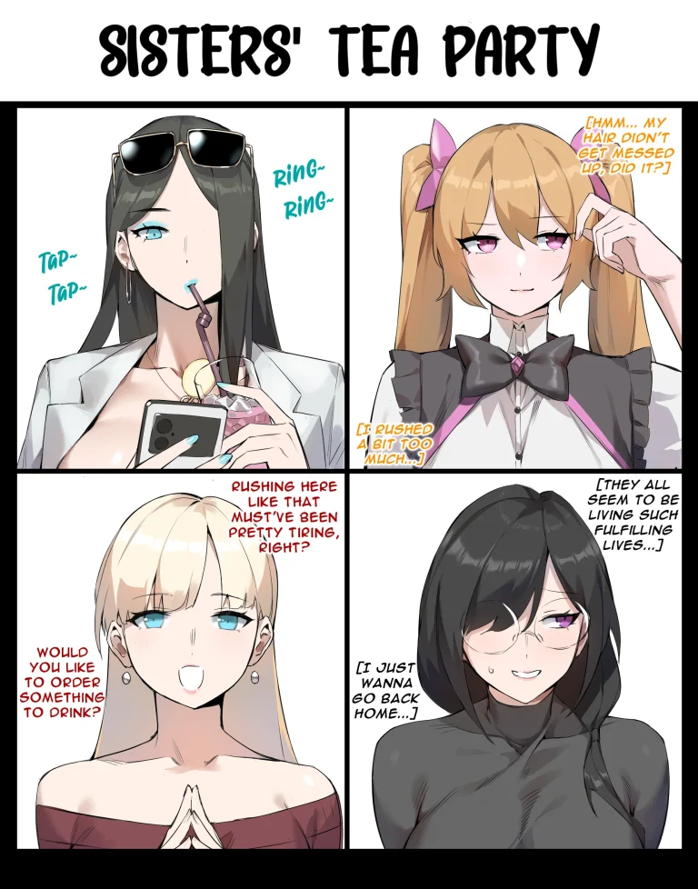 Sisters' Tea Party porn comic picture 3