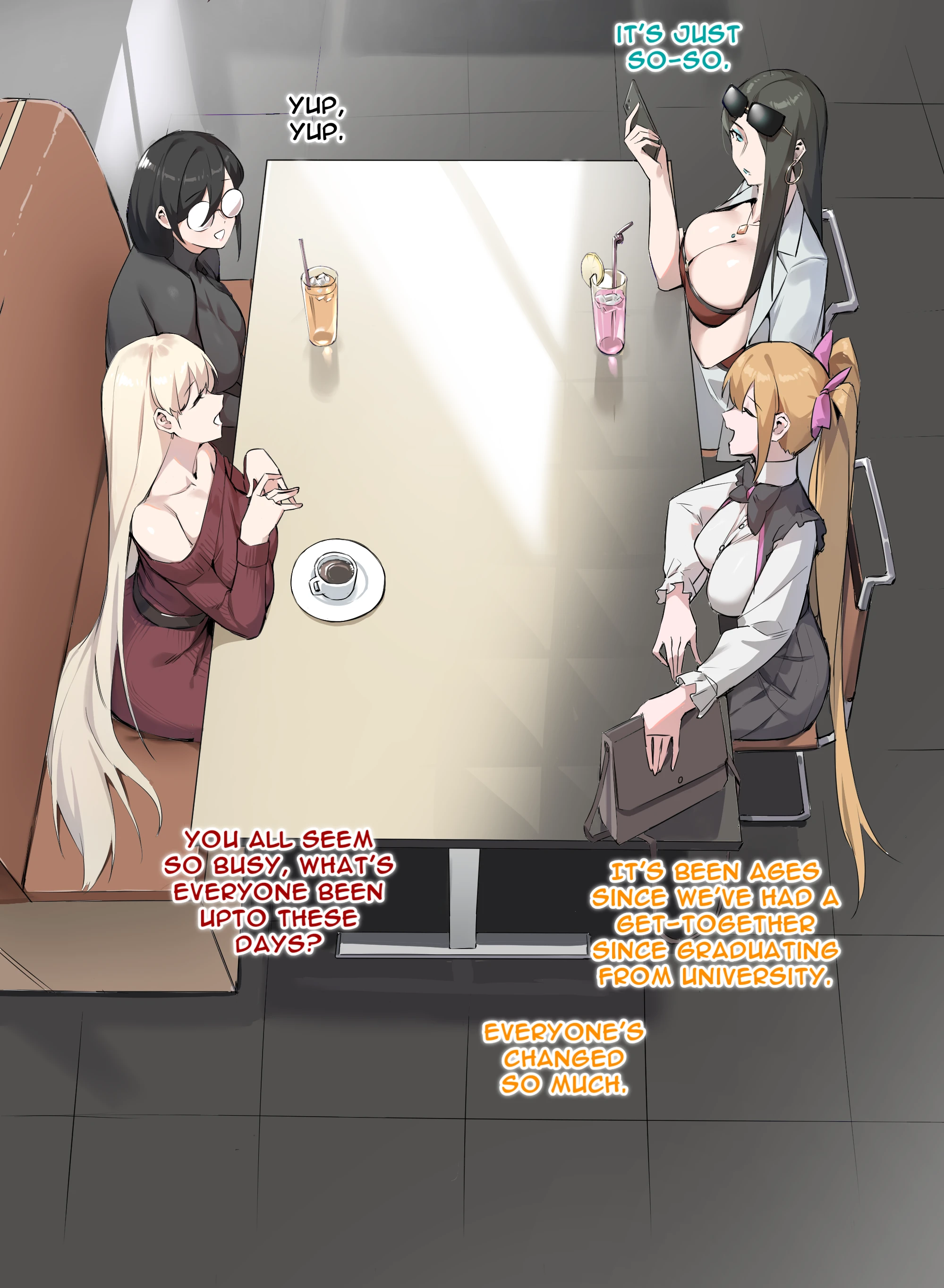 Sisters' Tea Party porn comic picture 4