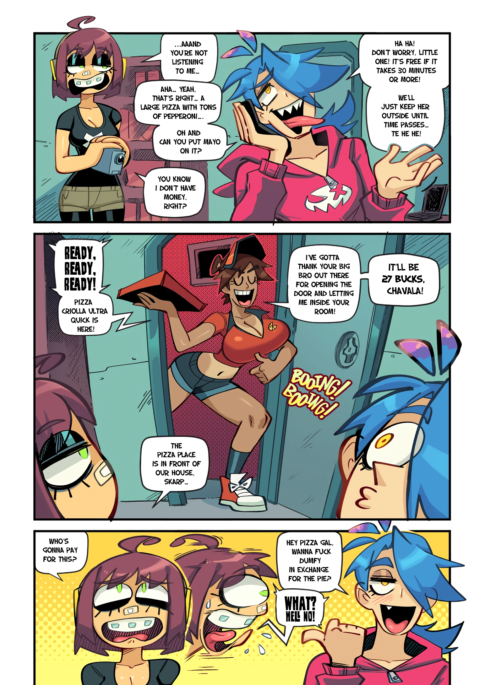 Skarp World: Mayonnaise with Pizza porn comic picture 23