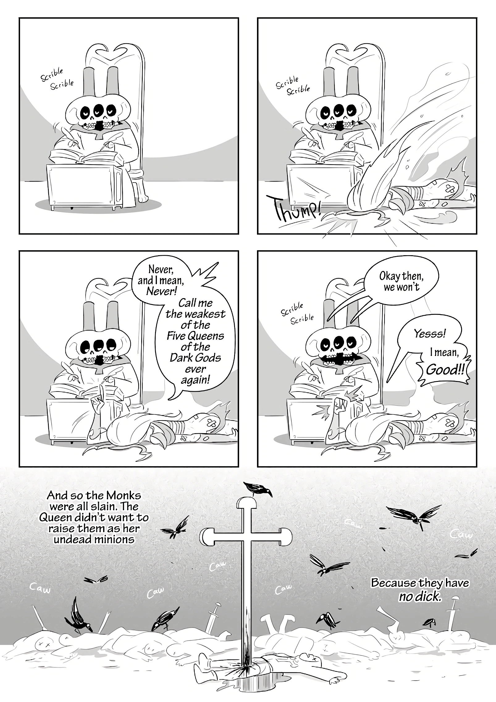Skull Queen porn comic picture 11