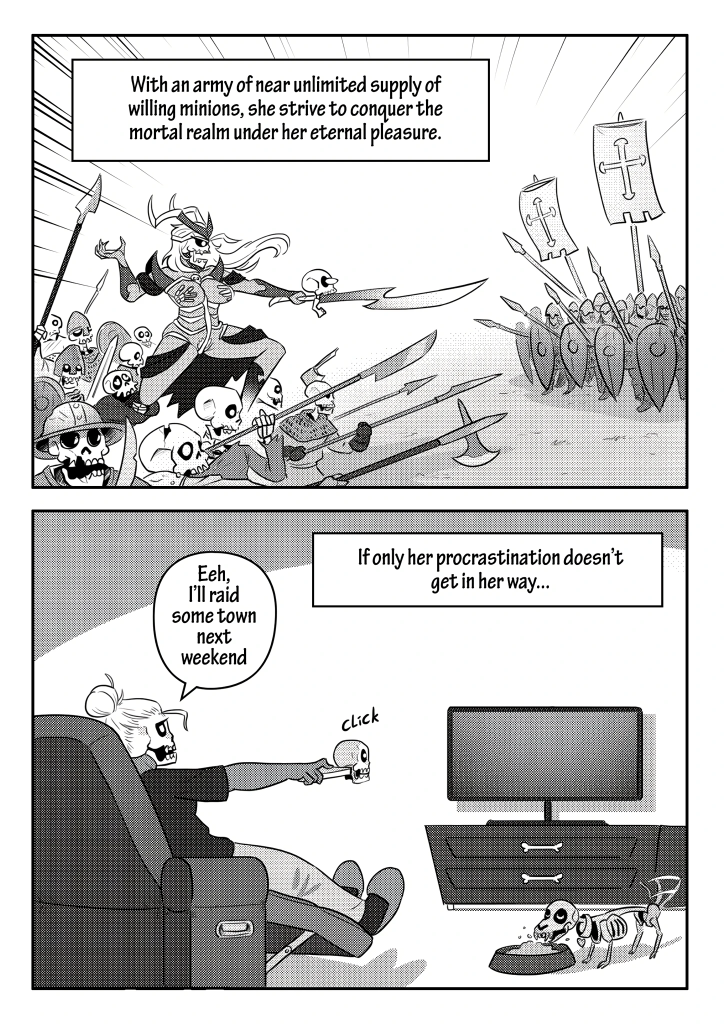 Skull Queen porn comic picture 3