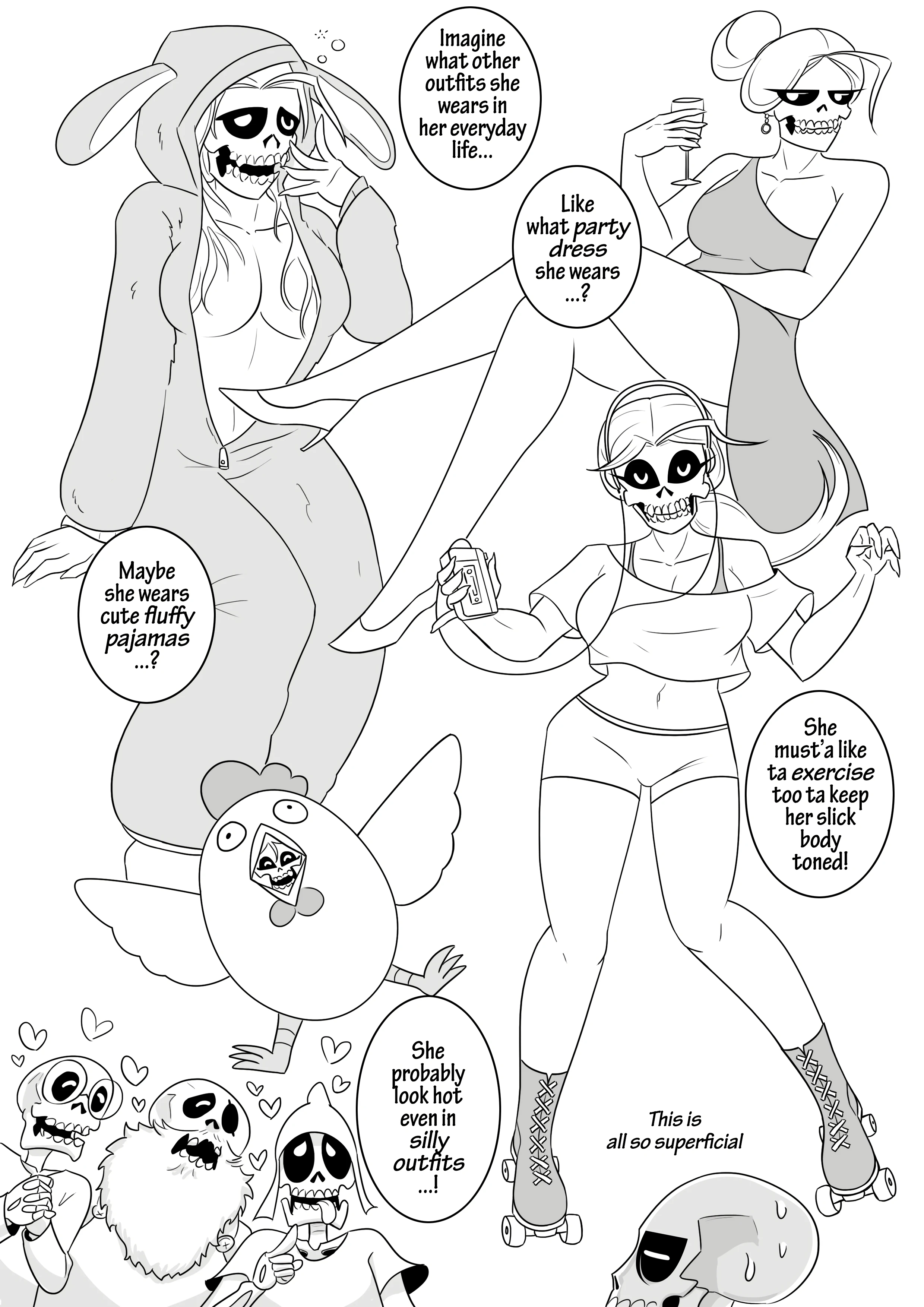 Skull Queen porn comic picture 34
