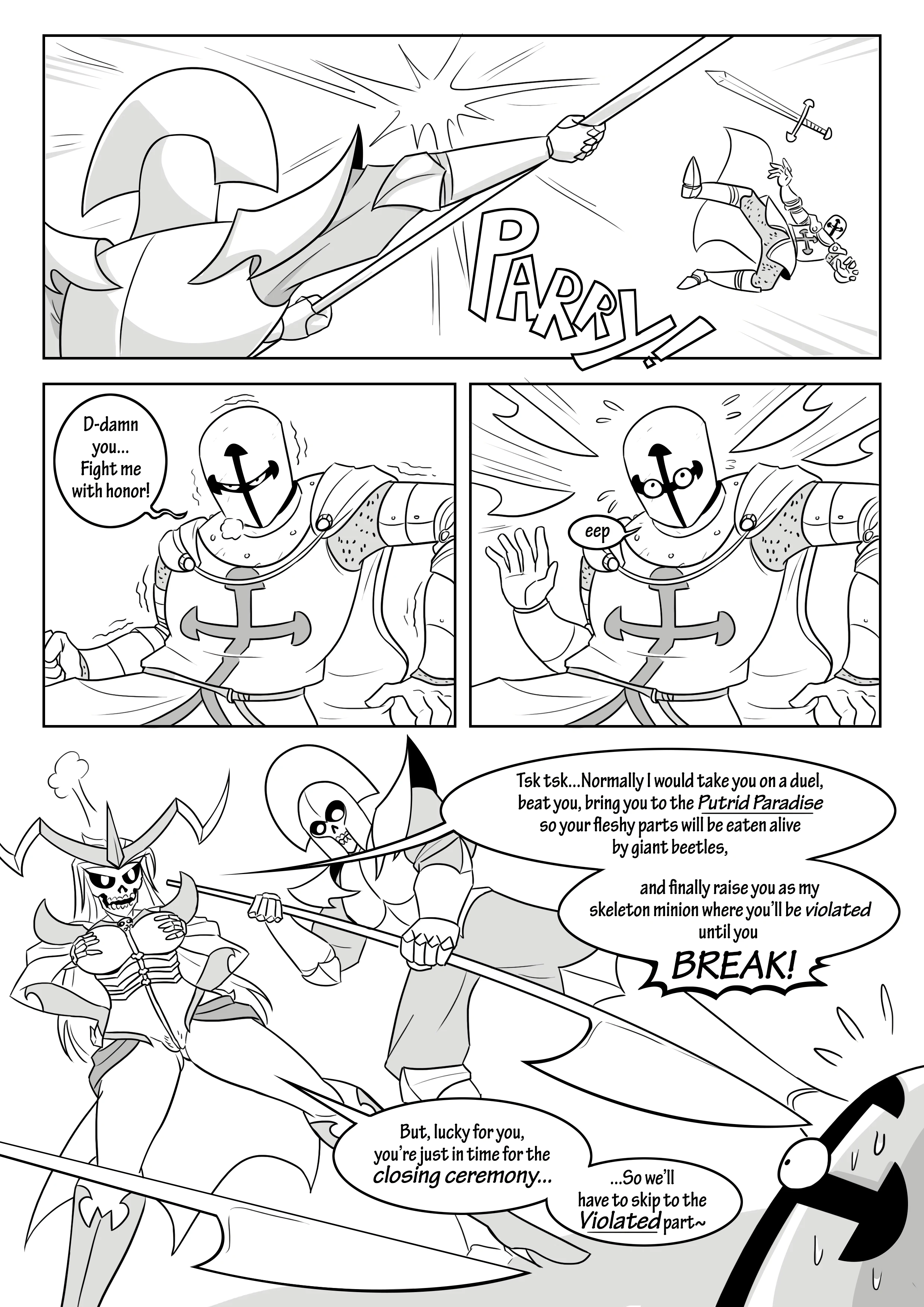 Skull Queen porn comic picture 57