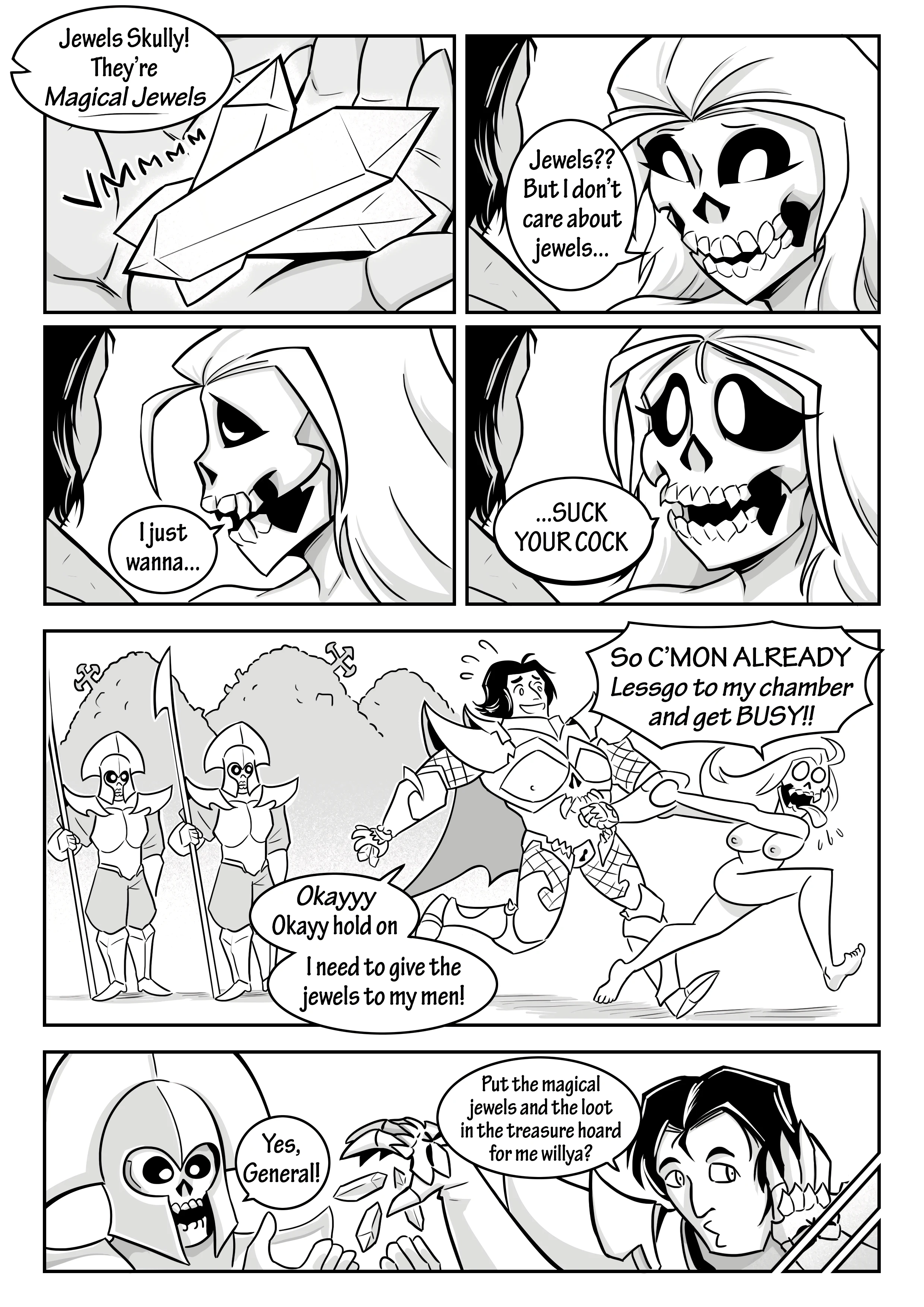 Skull Queen porn comic picture 78