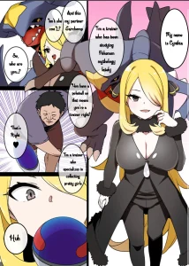 Slave Ball Brainwash Cynthia and Garchomp porn comic picture 1