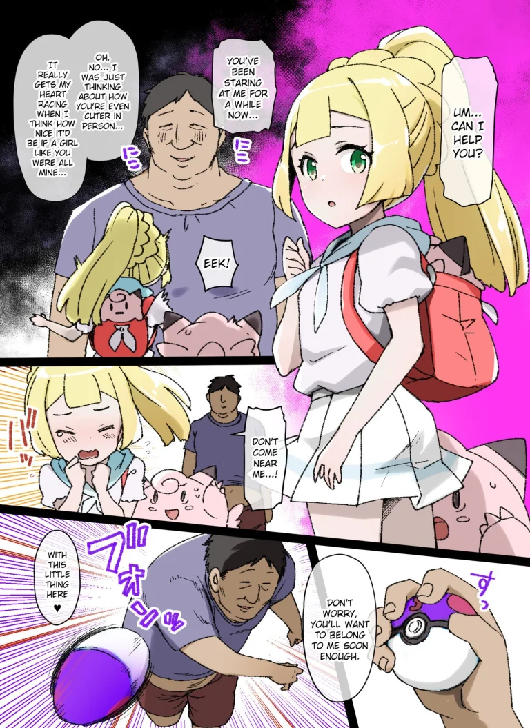 Slave Ball Brainwash Lillie and Cleffairy porn comic picture 1