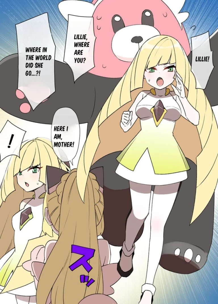 Slave Ball Brainwash Lusamine and Bewear porn comic picture 1