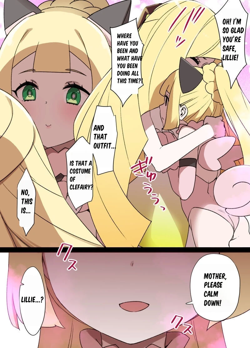 Slave Ball Brainwash Lusamine and Bewear porn comic picture 2