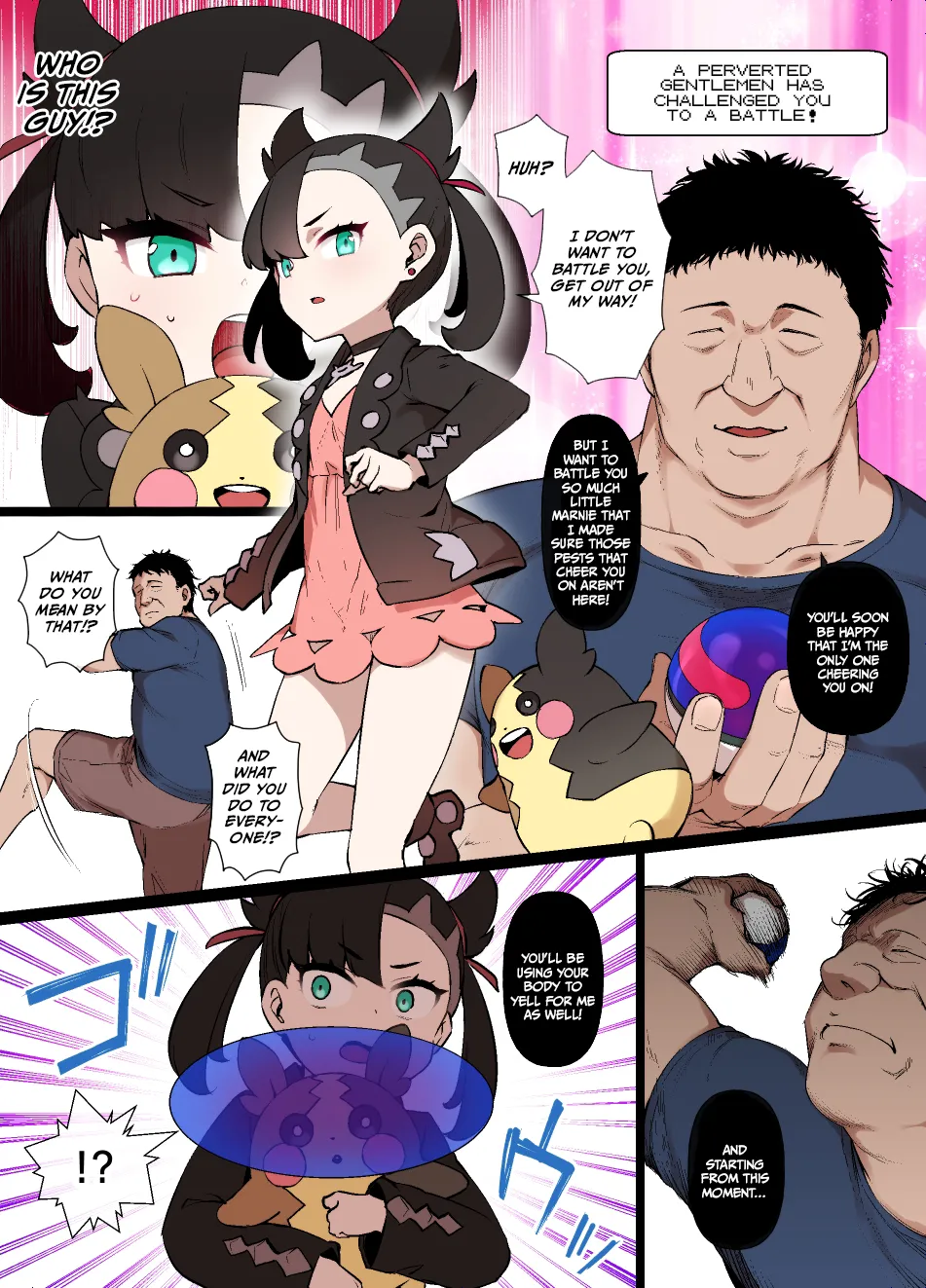 Slave Ball Brainwash Marnie and Morpeko porn comic picture 1