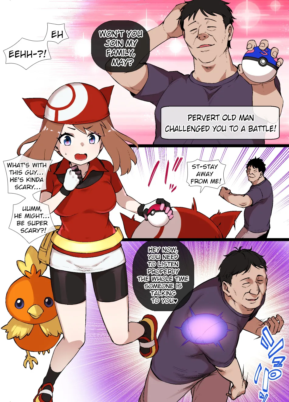 Slave Ball Brainwash May and Torchic porn comic picture 1