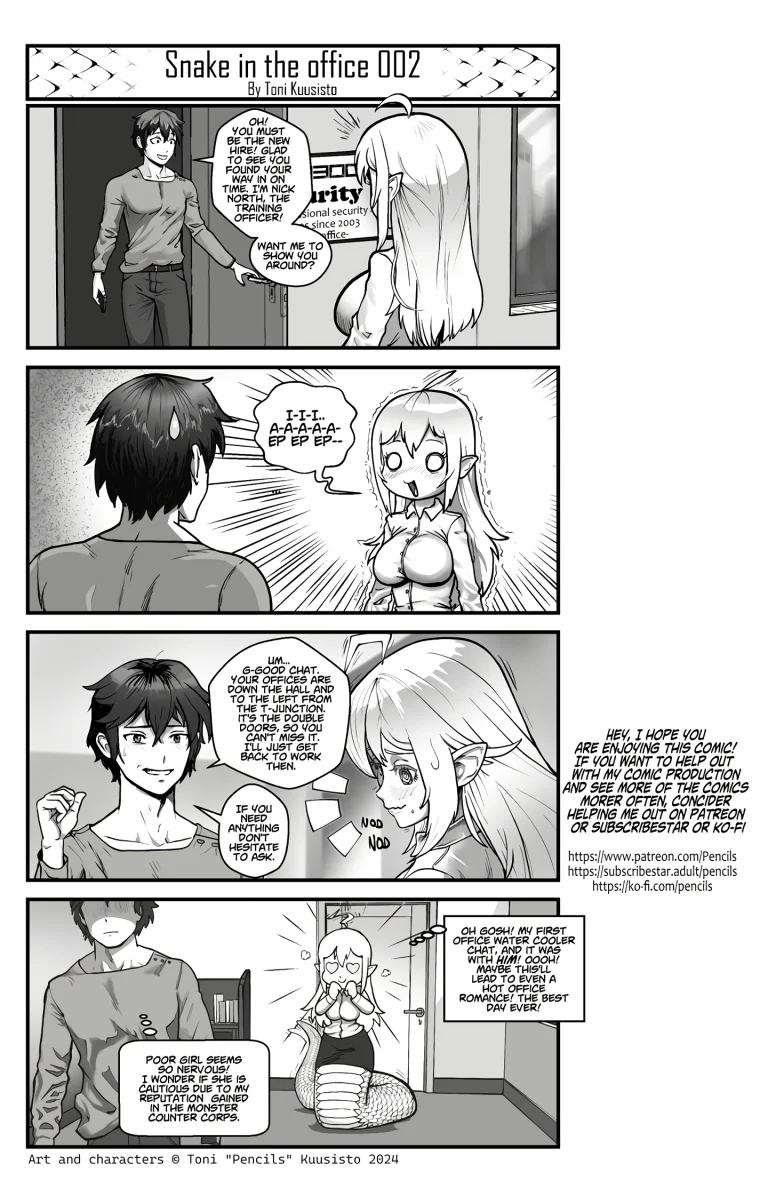 Snake in the office 1 porn comic picture 3