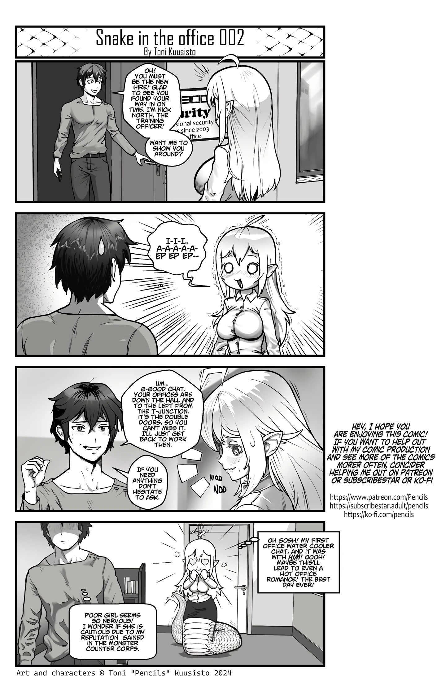 Snake in the office 1 porn comic picture 3
