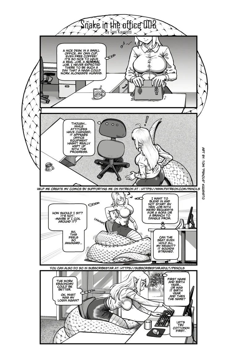 Snake in the office 1 porn comic picture 4