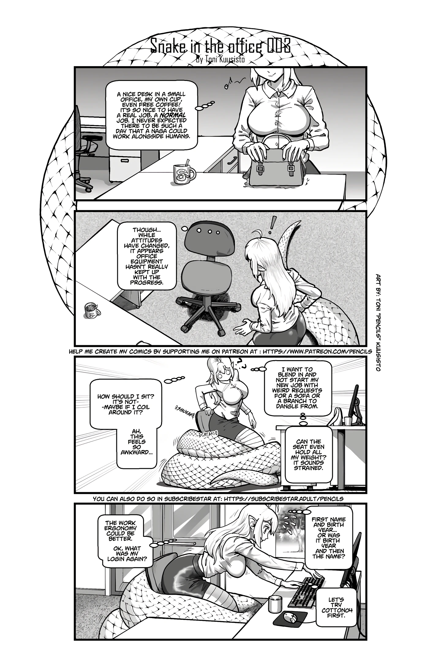 Snake in the office 1 porn comic picture 4
