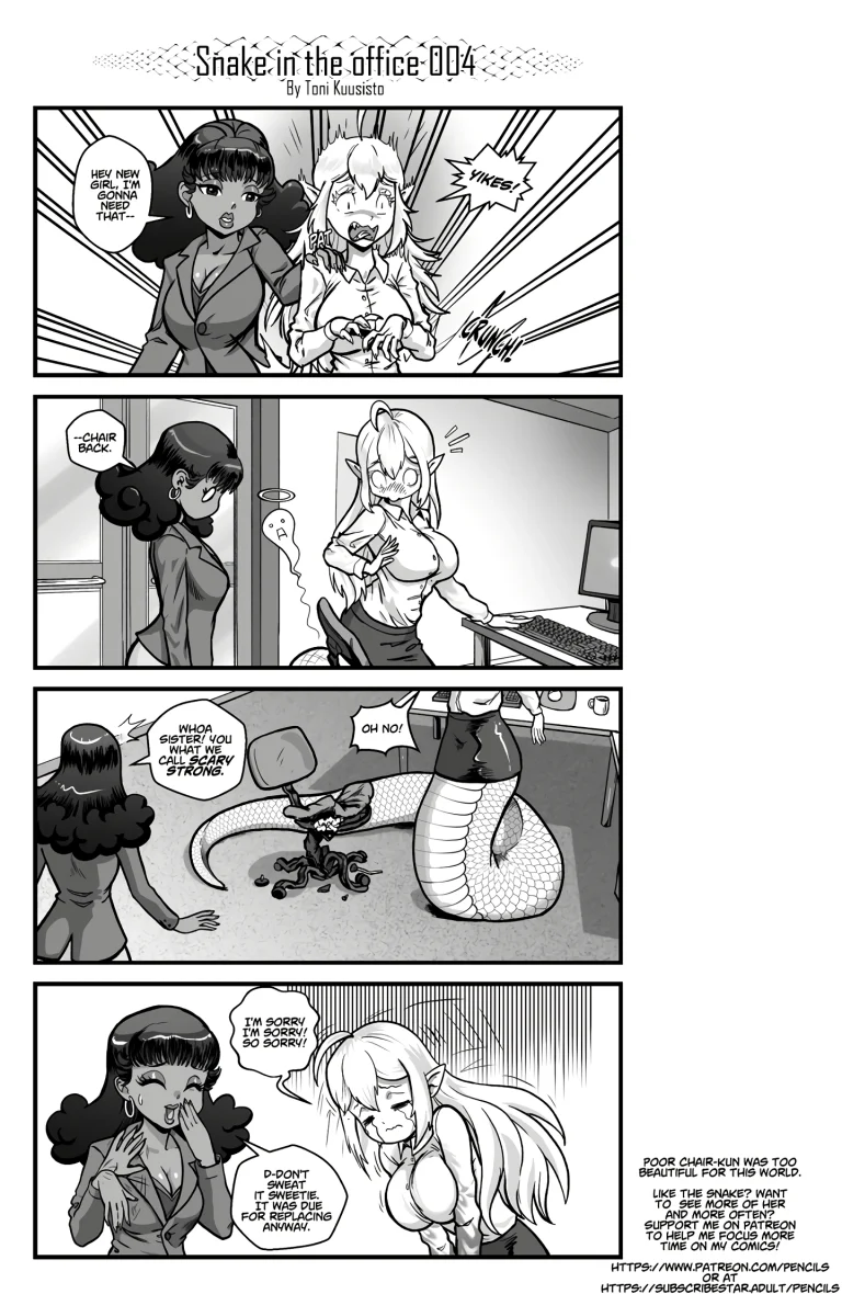 Snake in the office 1 porn comic picture 5