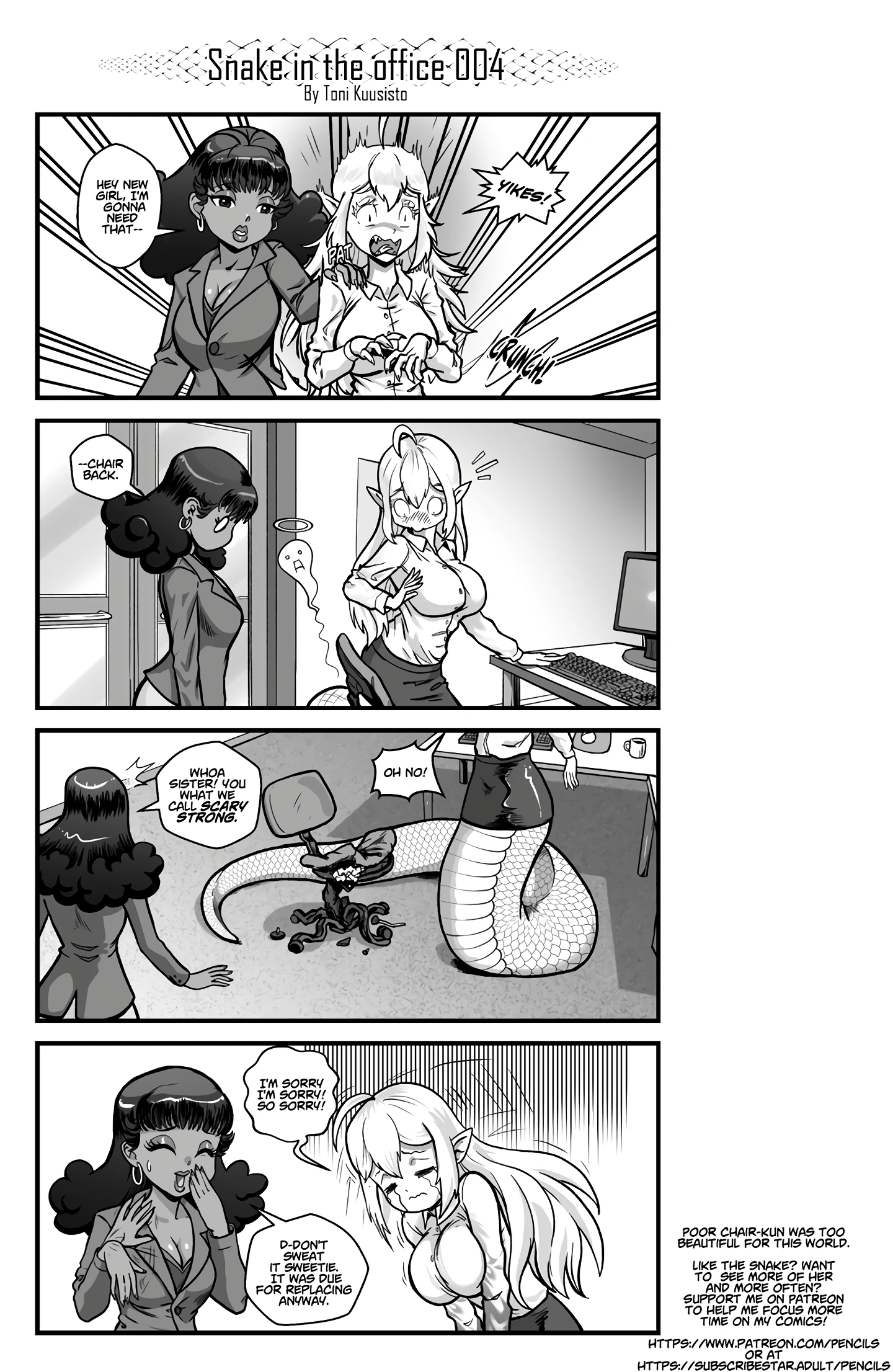 Snake in the office 1 porn comic picture 5