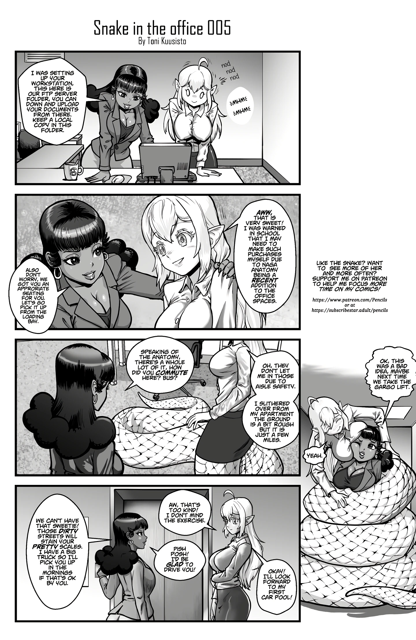Snake in the office 1 porn comic picture 6