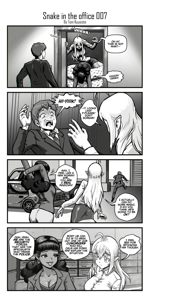 Snake in the office 1 porn comic picture 8