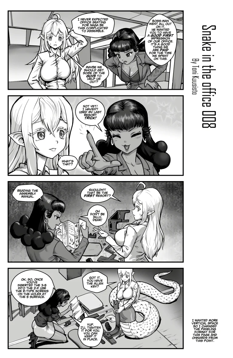 Snake in the office 1 porn comic picture 9