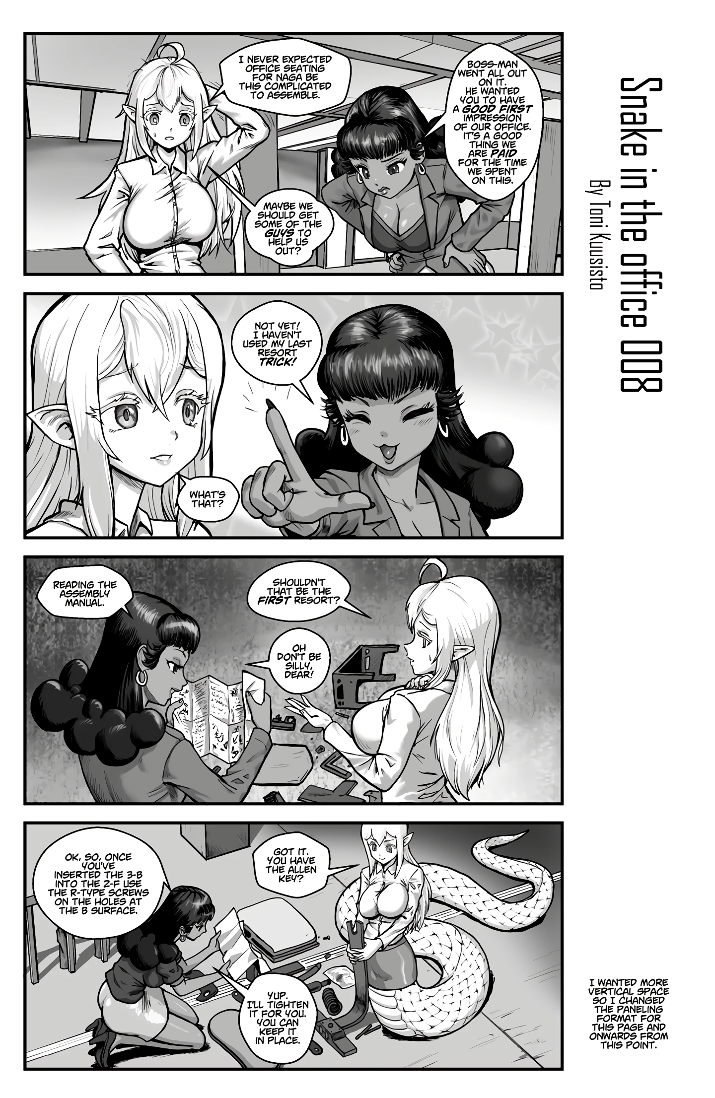 Snake in the office 1 porn comic picture 9