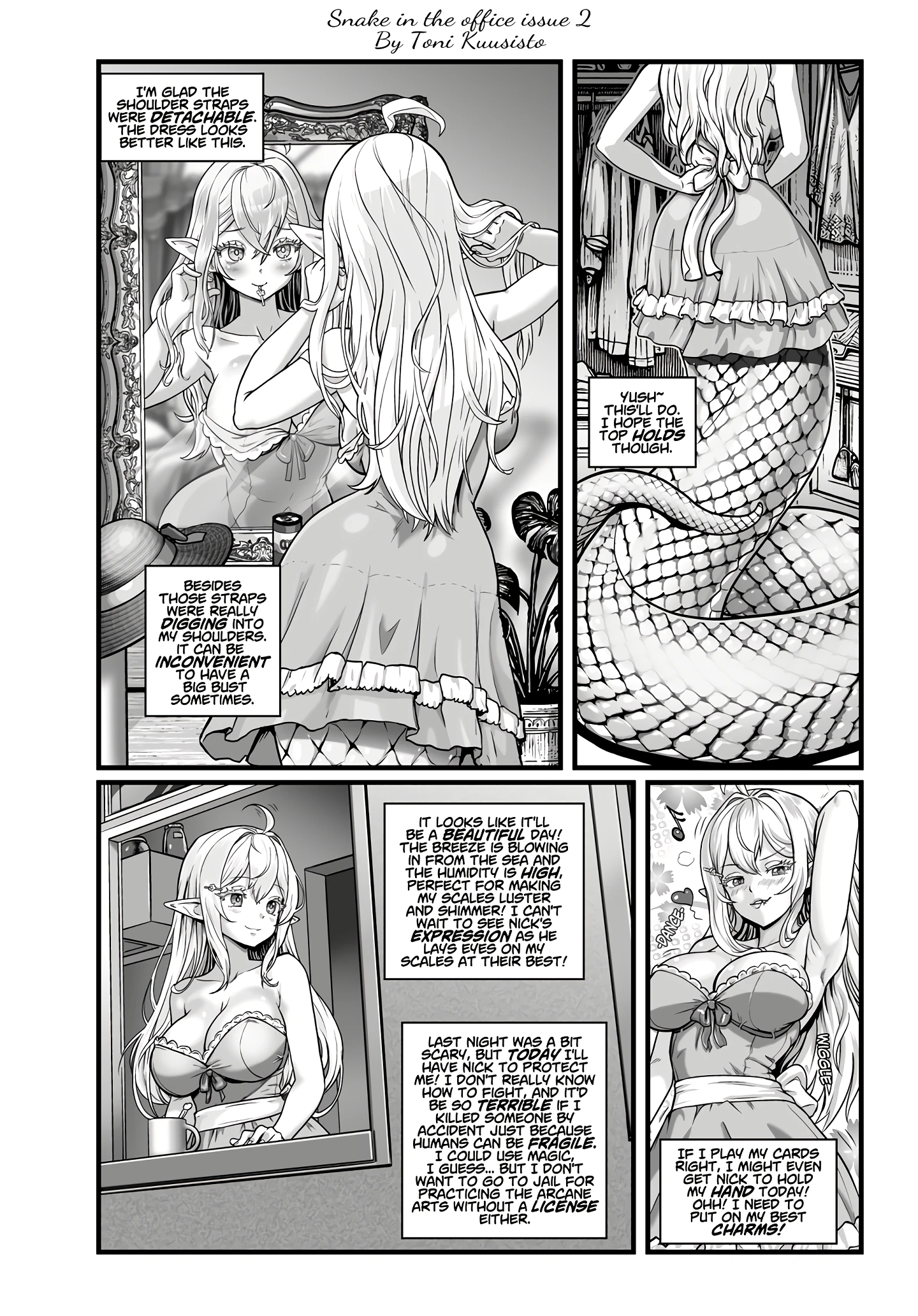 Snake in the office 2 porn comic picture 2