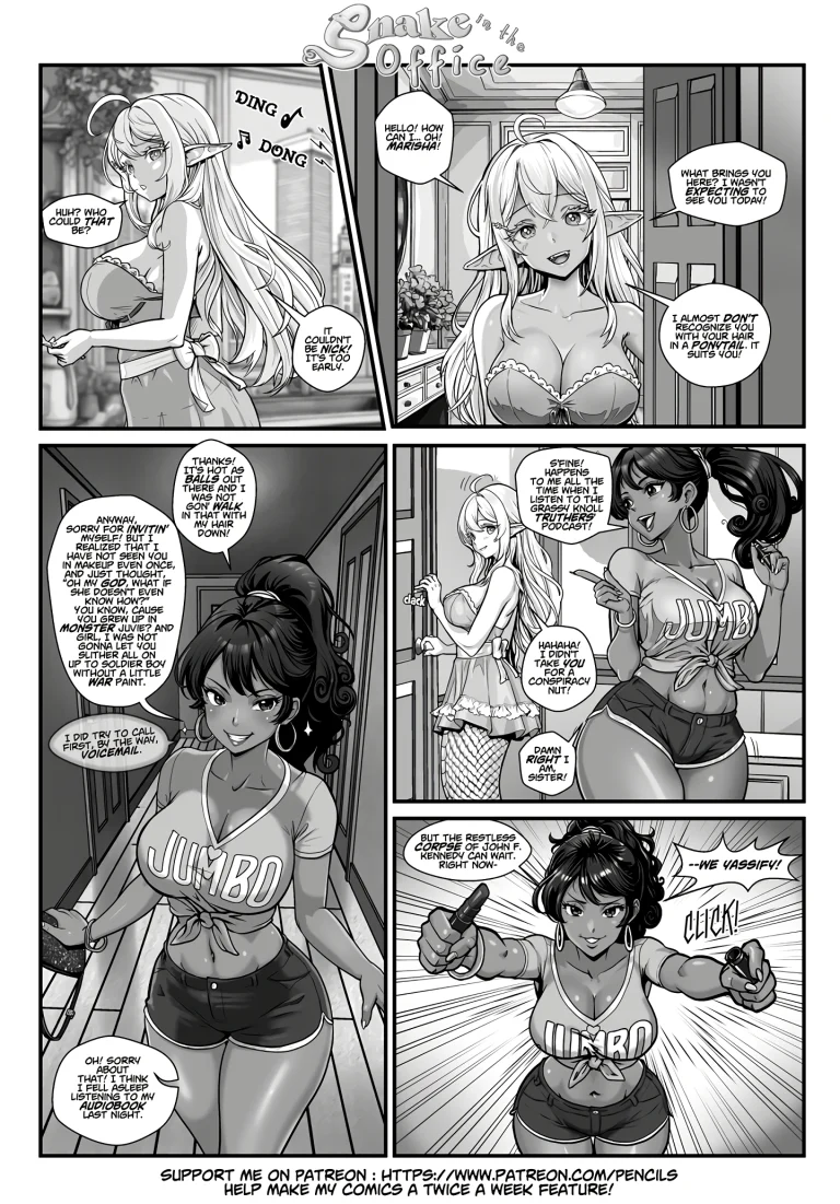Snake in the office 2 porn comic picture 3