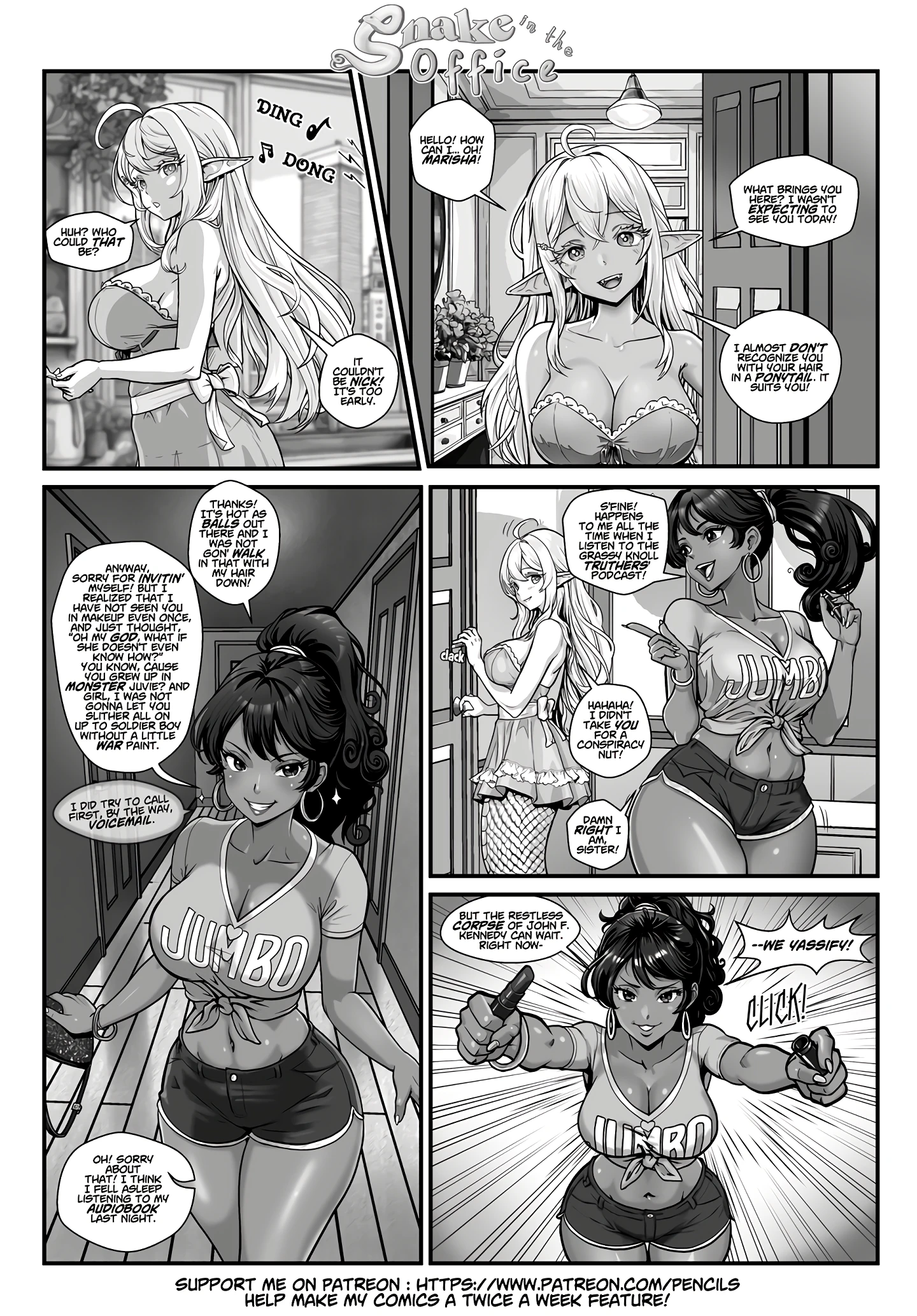 Snake in the office 2 porn comic picture 3